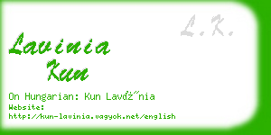lavinia kun business card